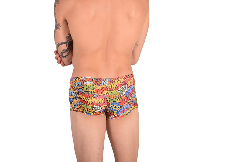 SMU Soft Mini Boxer Verbal Sporty Cut Multi Color P01005 H46