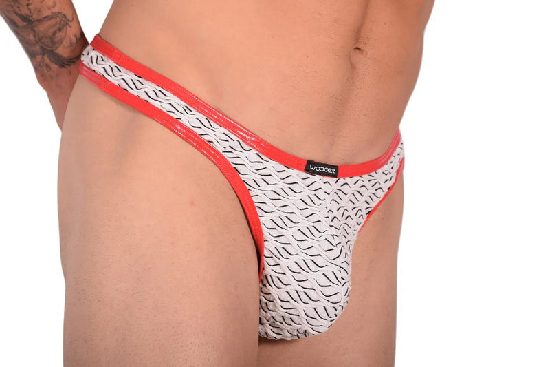 XL Thong WOJOER WHITE WAVES PUSH THONG STRING 342B55 6