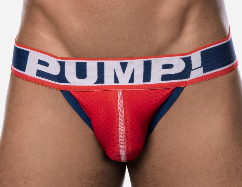PUMP ! JockStrap Fever Bonnet En Maille Rouge Jock En Coton 15014 P37
