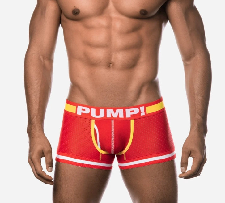 PUMP ! Flash Mesh Boxer TouchDown Sous-vêtements en coton Rouge 11046 P20