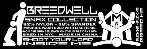 BREEDWELL Snax Thong Flex Mesh 3-D Rubberized Text Neon Orange 16