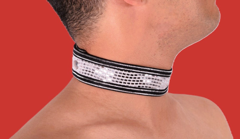 TOF PARIS Collier Mode Pailleté Argent Collier à Sequins Argent