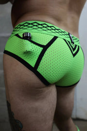 BREEDWELL Briefs Revolution 4 - Way Stretch Athletic Mesh Brief Neon Green 288