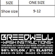 BREEDWELL Hypnotix Nylon Socks Long Knee High Neon Orange6