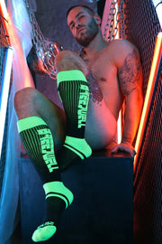 BREEDWELL Long Socks Eternity Knee Sock in Neon Green 451