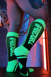 BREEDWELL Long Socks Eternity Knee Sock in Neon Green 452