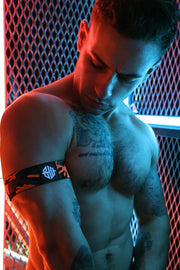 BREEDWELL Neo Camo Armbands Glow in Blacklight Neon Orange7