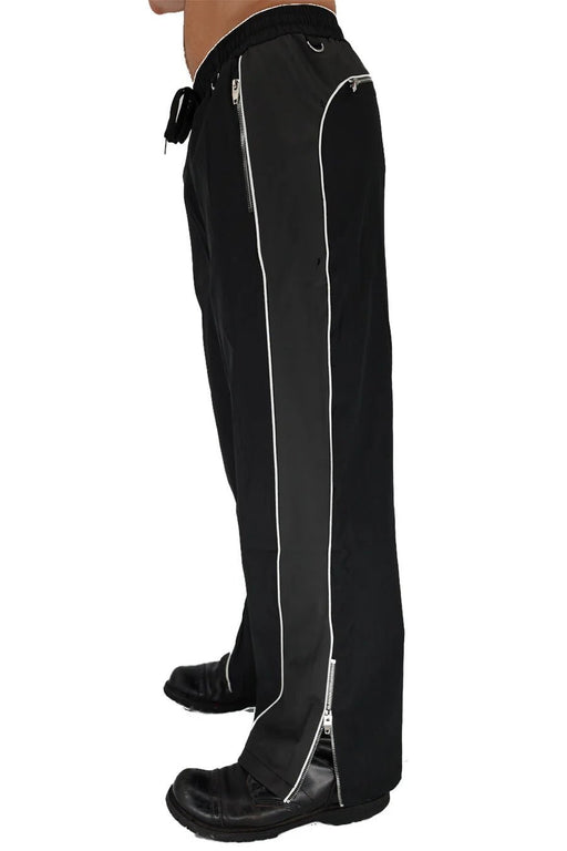 BREEDWELL NSA Track Pants Wide Leg Expandable Ankle Zippers Drawstring & D - Rings2