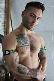 BREEDWELL Pure Pride Armbands Rainbow Holographic Foil Chevron 4611