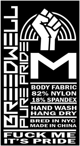 BREEDWELL Pure Pride Shorts Zippered Pockets Fully Lined Rainbow Short 464