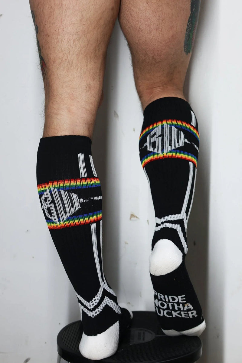 BREEDWELL Pure Pride Socks Rainbow Multi - Colors Long Sock 464