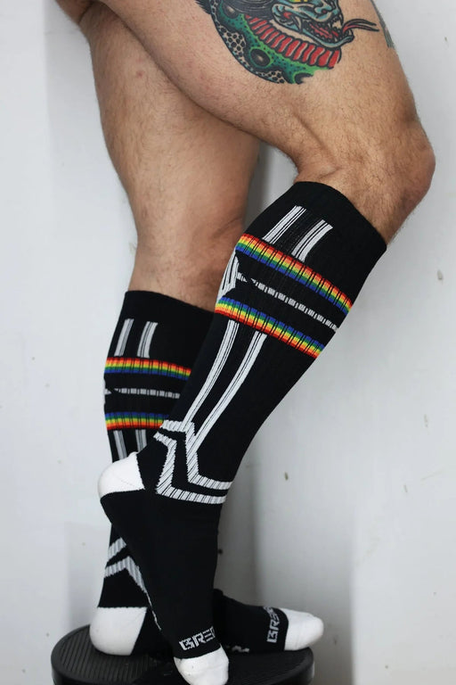 BREEDWELL Pure Pride Socks Rainbow Multi - Colors Long Sock 462