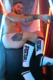 BREEDWELL Socks Eternity Long Knee Sock Nylon in White 453