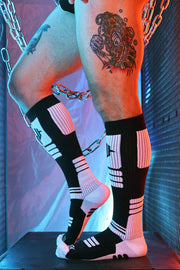 BREEDWELL Socks Hypnotix Knee High Long Socks Black1