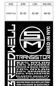 BREEDWELL Transistor Neoprene Slingshot Body - Harness With Jock Blue - SexyMenUnderwear.com