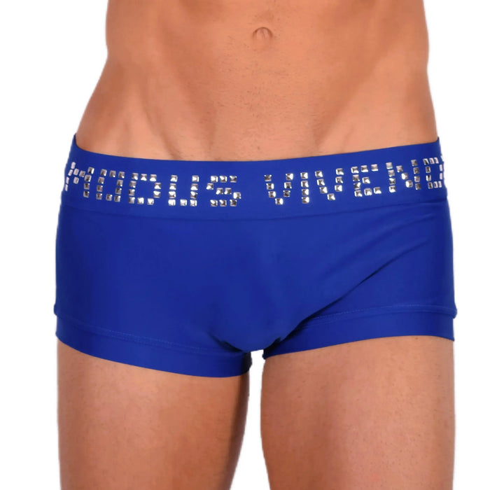 Modus Vivendi Maillots de bain Metallic Brand Brazil Swim-Trunk Bleu BS1821 22