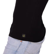 Calvin Klein Cotton Stretch V - Neck Black T-Shirt MX163