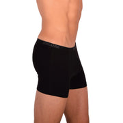 DOREANSE 90% Cotton Mens Underwear Boxer Brief Stretchy Fabric Black 1717 62