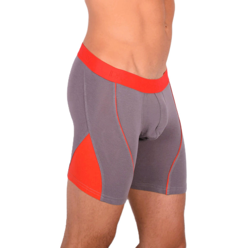 Doreanse Boxer Brief Micro Modal Casual Cotton Grey - Red Combo 1754 107