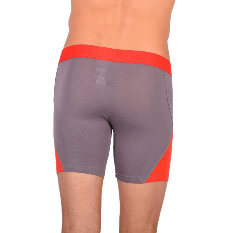 Doreanse Boxer Brief Micro Modal Casual Cotton Grey - Red Combo 1754 106