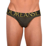 Doreanse Briefs Slit Briefs Big Logo Pouch Reforming Khaki 1225 117