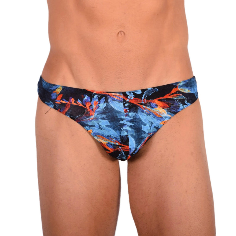 DOREANSE Sensual Mens Thong Deep Sea Cotton Blend 1341 64