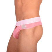Doreanse Window Thong Soft Sleeky Low - Rise Coral Pink Thongs 1224 93