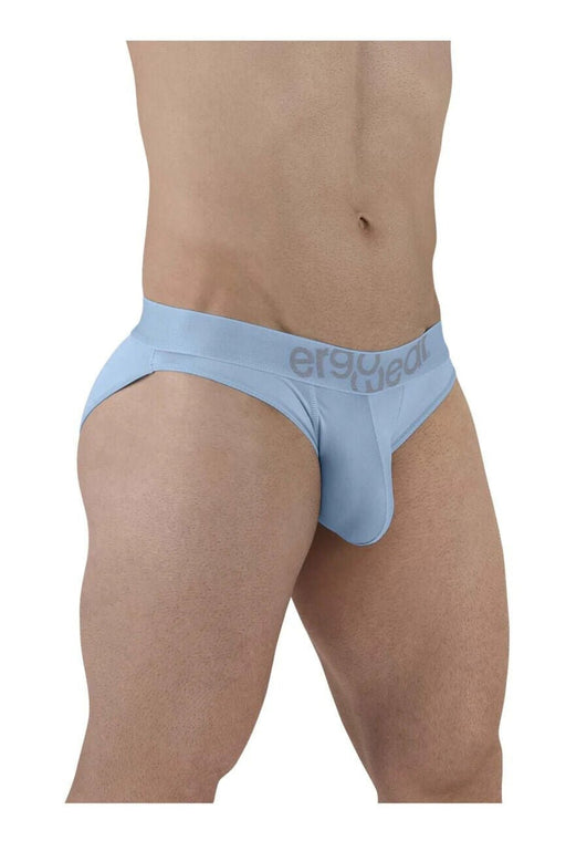 ErgoWear Bikini Brief HIP Low - Rise Stretchy Briefs Seamed Pouch Cool Blue 15032