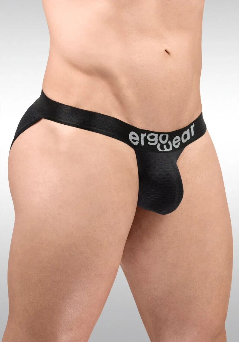 ErgoWear Bikini Brief MAX Flow 3D Pouch Micro - Perforated Briefs in Black 16881