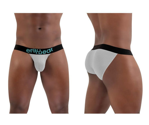 ErgoWear Bikini Brief MAX Mesh Pouch Low - Rise Briefs Light Gray 13921