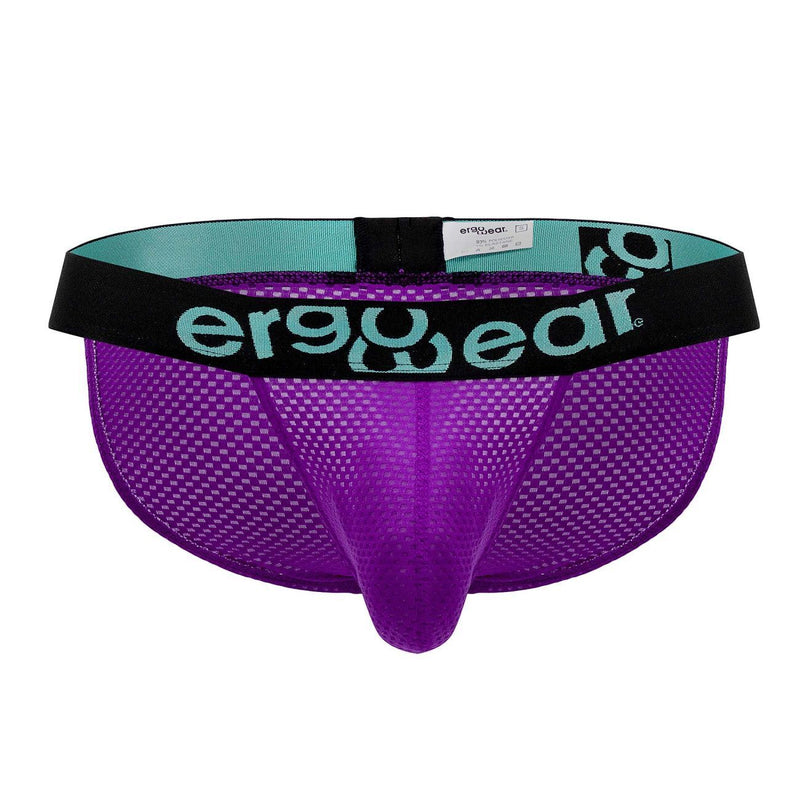 ErgoWear Bikini Brief MAX Mesh Pouch Low - Rise Briefs Purple 13961