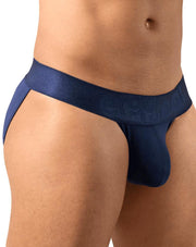 ErgoWear Bikini Briefs MAX Bold Stretchy Soft Tanga - Brief Pouch in Navy 1739 1391