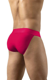 ErgoWear Bikini Briefs MAX Bold Stretchy Soft Tanga - Brief Pouch in Red 1743 1382