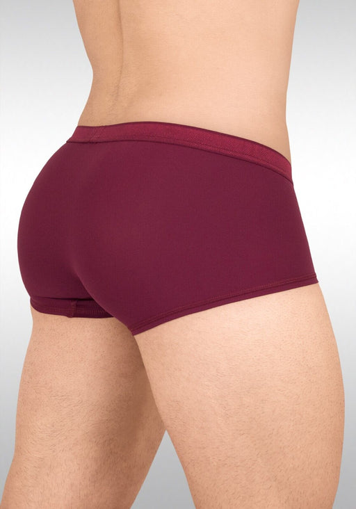 ErgoWear Boxer Trunks 3Dimensional SLK Pouch Flat Seams Burgundy Red 1658 132