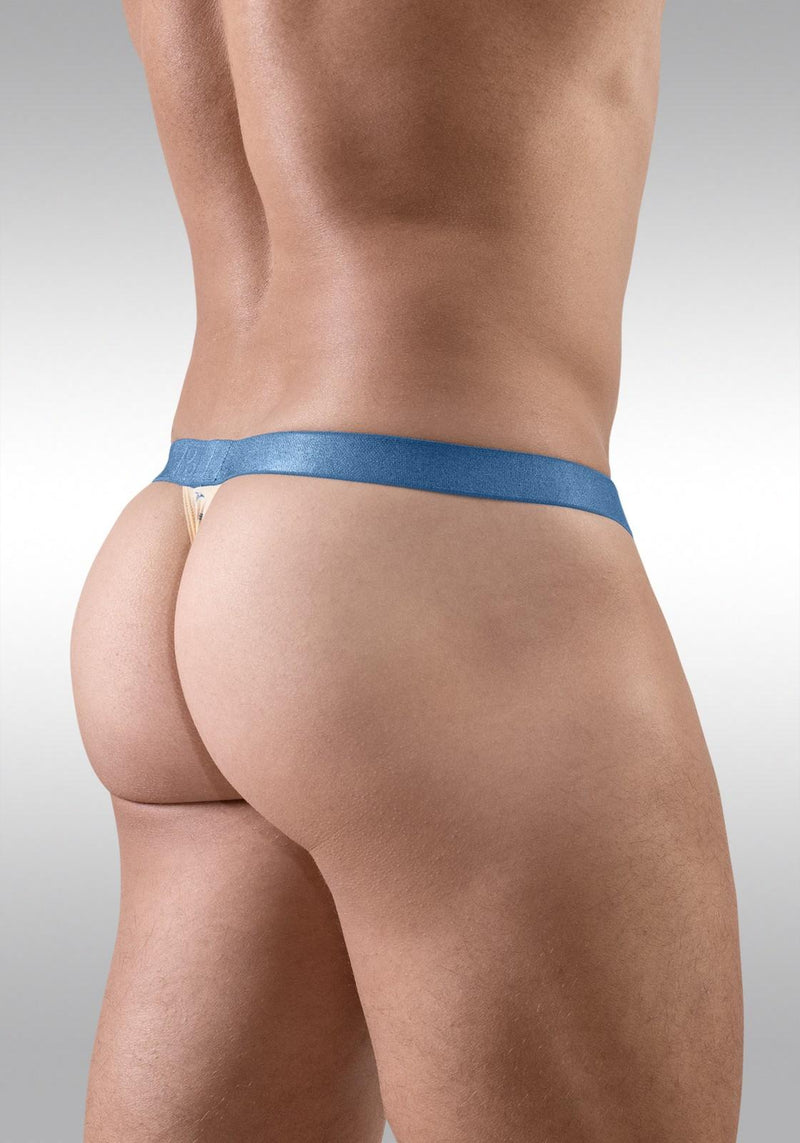 ErgoWear G - String SLK SE Thong With 3D - Pouch in Soft Peach Birds 1772 1143