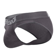 ErgoWear HIP Bikini Brief Stretchy Low - Rise Briefs Seamed Pouch Shark Gray 14946