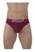 ErgoWear HIP Thong Stretchy Quick - Dry Soft MicroFibre Thongs in Plum Red 1499 - SexyMenUnderwear.com