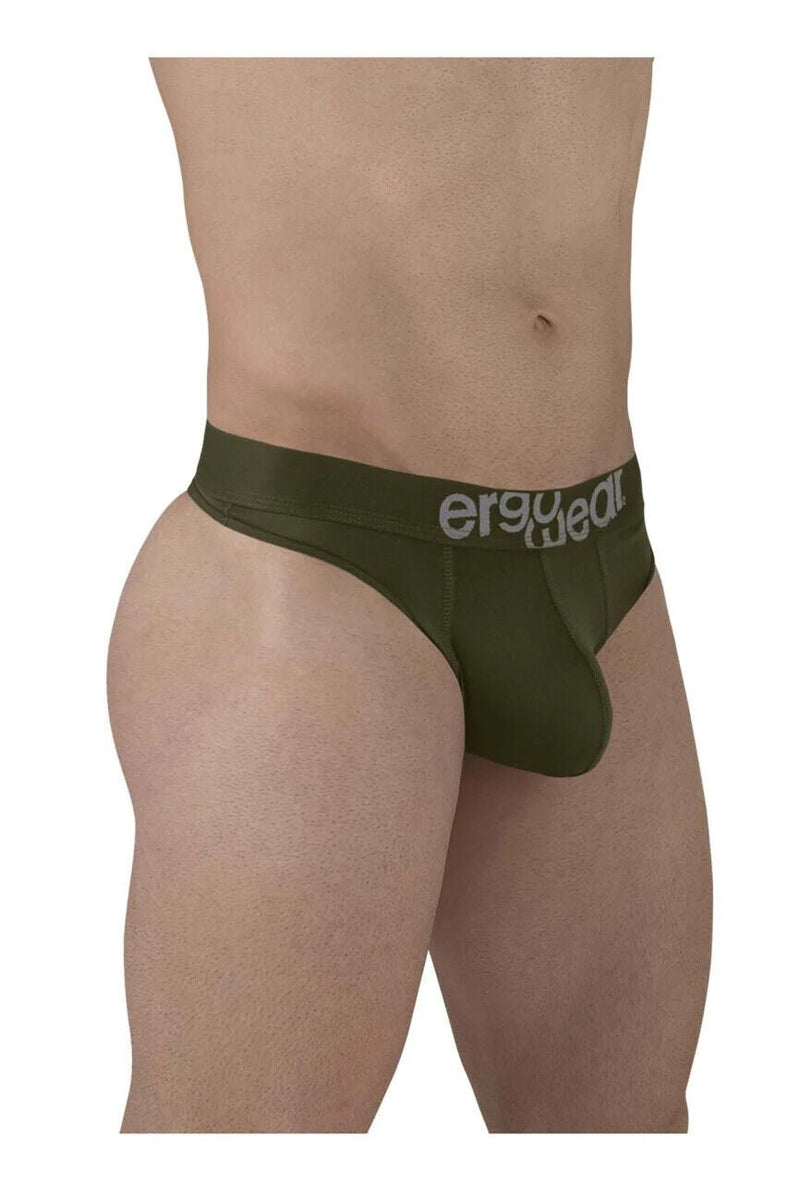 ErgoWear HIP Thongs Stretchy Quick - Dry Soft Microfibre Cypress Green Thong 14963