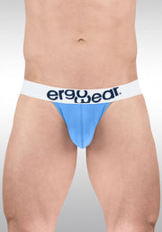 ErgoWear MAX Cotton Bikini Brief Shaped Pouch Low - Rise Briefs Light Blue 17123