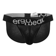 ErgoWear MAX Cotton Bikini Briefs Sporty Edge Low - Rise Brief Black 1483 957