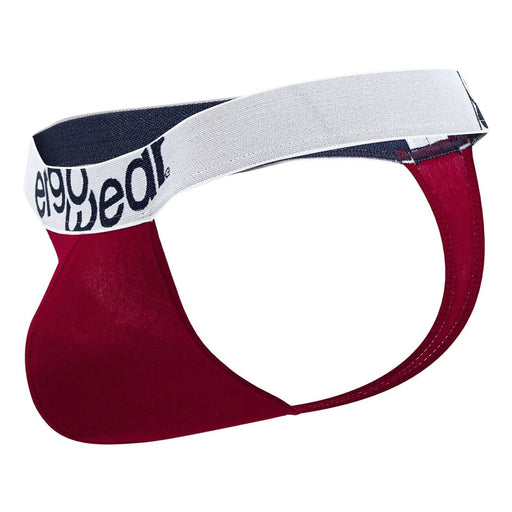 ErgoWear MAX Cotton Thong Low - Rise Snug Fit Thong Red Garnet 1478 - SexyMenUnderwear.com