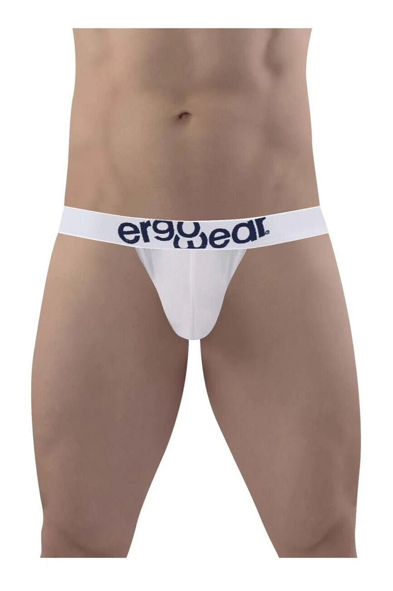 ErgoWear MAX Cotton Thong Low - Rise Snug Fit White Thong 14745