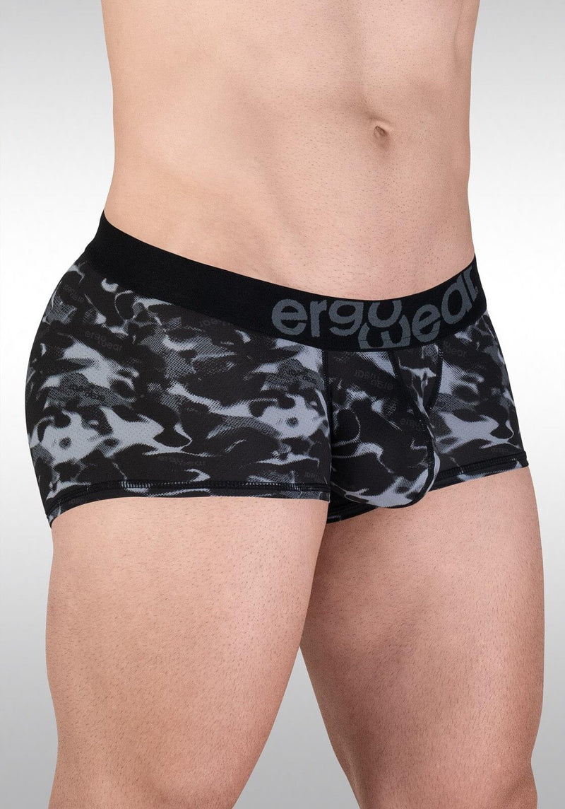 ErgoWear MAX SE Camo Boxer Trunk 3D Pouch Micro Mesh Stretch Black 1724 1281