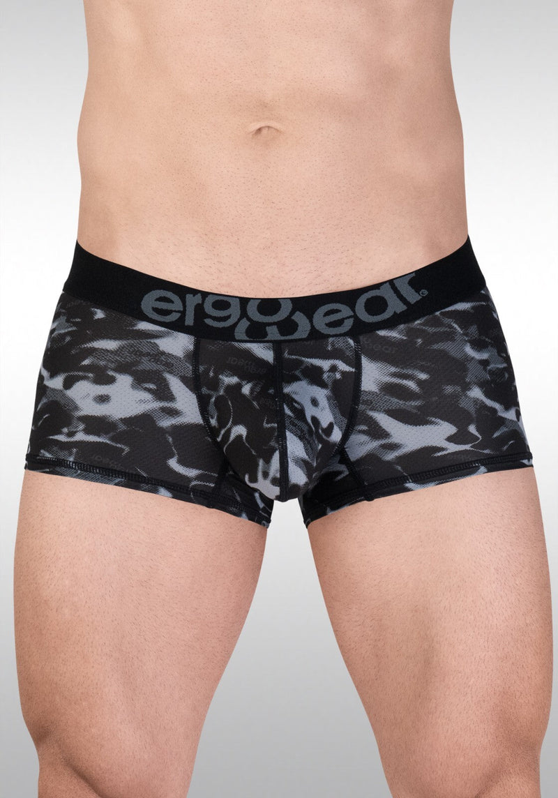ErgoWear MAX SE Camo Boxer Trunk 3D Pouch Micro Mesh Stretch Black 1724 1282