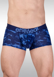 ErgoWear MAX SE Camo Boxer Trunk 3D Pouch Micro Mesh Stretch Blue 1720 1273