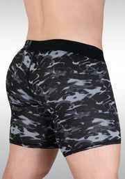 ErgoWear MAX SE Camo Midcut 3D Pouch Micro Mesh Long Boxer Briefs Black 1725 1302