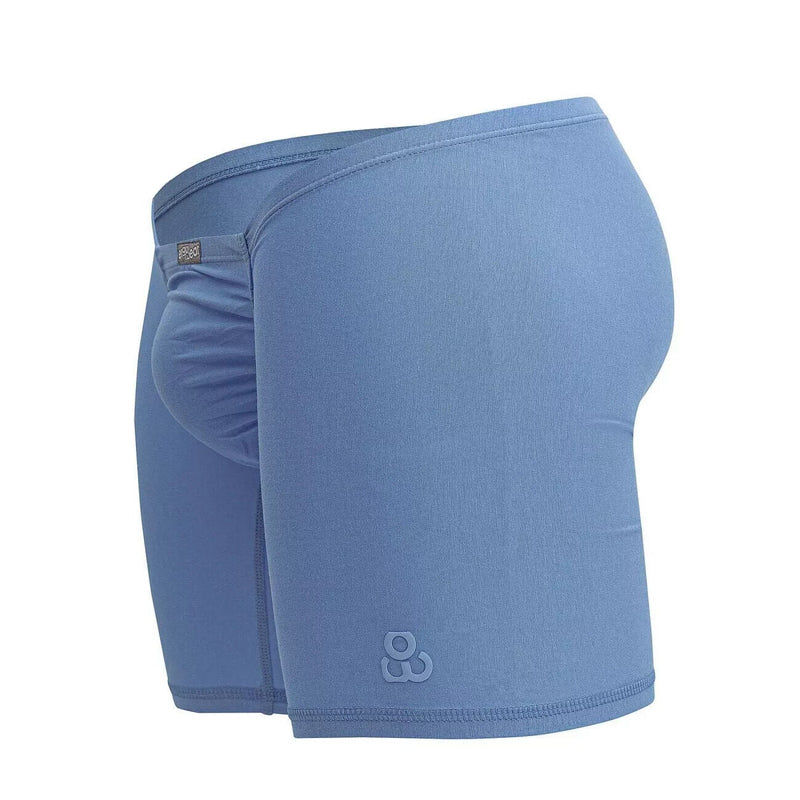 ErgoWear Mid - Cut Boxer Briefs Feel GR8 Long Cotton Boxer in Light Blue 1733 1244