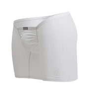 ErgoWear MidCut Cotton Long Boxer Briefs FEEL GR8 in White 1737 1244