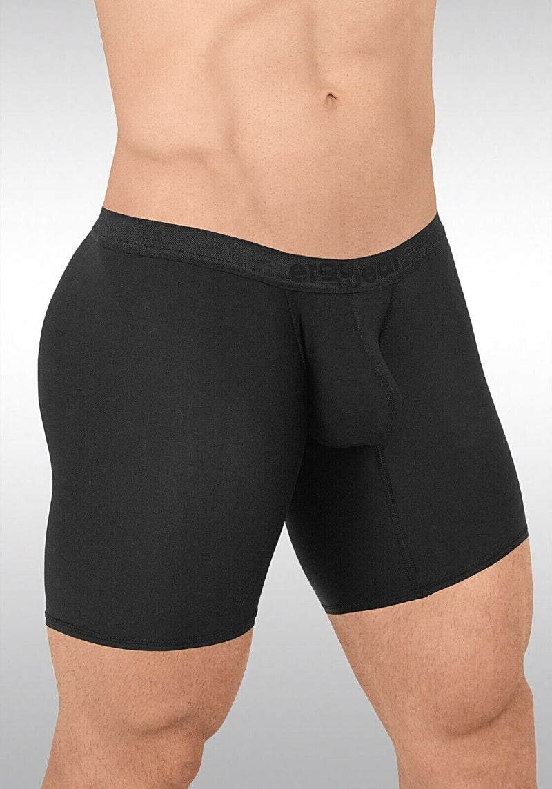 ErgoWear Midcut SLK Long Boxer Hyper - Soft 3Dimensional Pouch in Black 1663 273