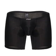 ErgoWear MidCut X4D Long Boxer Briefs 3D Seamed Pouch in Black 17026